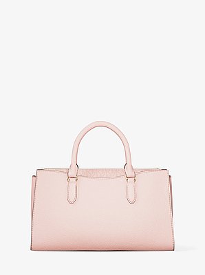 Bolso satchel Arden mediano de piel con cremallera superior