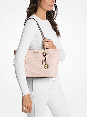 Shopper Quinn Medium aus Signature-Logostoff und Leder