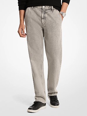 Jeans Finn a gamba dritta in denim stretch