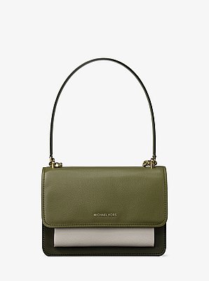 Claire Small Color-Block Leather Crossbody Bag