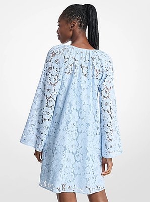 Studded Corded Floral Lace Dress