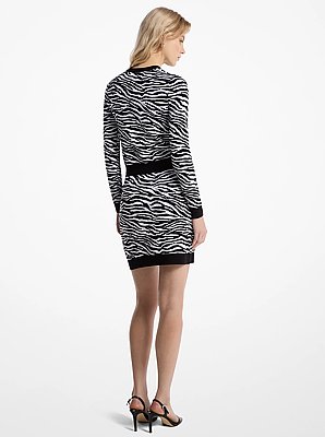 Zebra Jacquard Skirt