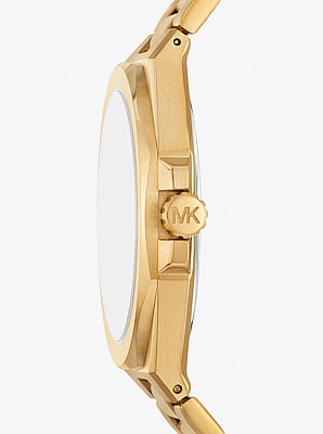 Horloge Callum, oversized en goudkleurig