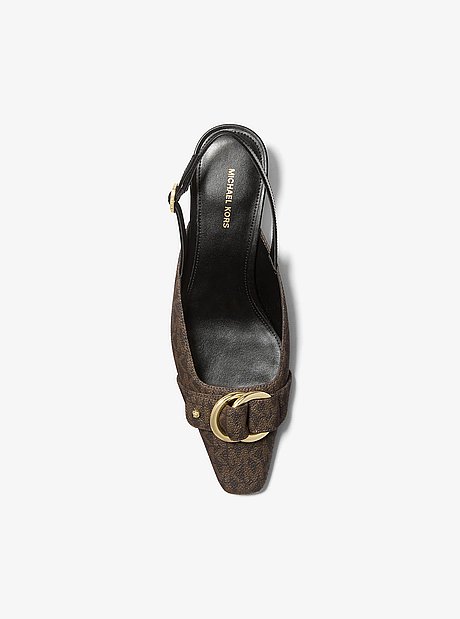 Jaden Signature Logo Slingback Pump