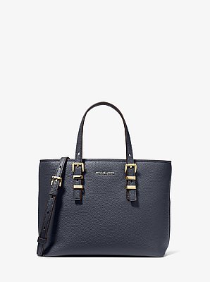 Quinn Small Pebbled Leather Convertible Crossbody Bag