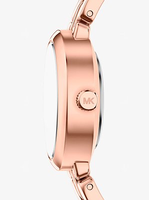 Petite Maude Rose Gold-Tone Watch and Pav&eacute; Bangle Jewelry Gift Set