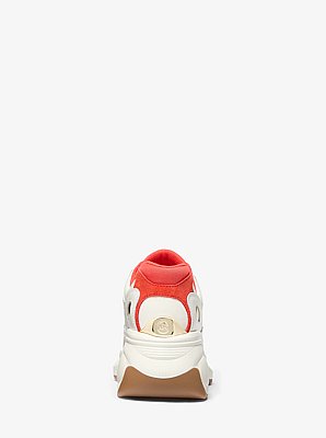 Zuma Two-Tone Leather and Suede Trainer