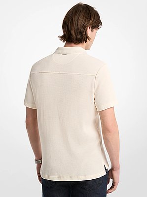 Waffle Knit Polo Shirt