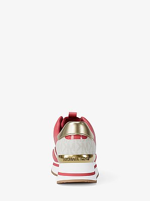 Raina Color-Block Mesh and Signature Logo Trainer