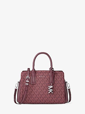 Bolso satchel Laila peque&ntilde;o con logotipo exclusivo