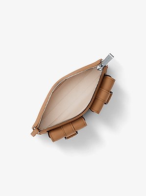 Bolso pochette Zoe peque&ntilde;o convertible de piel nobuk