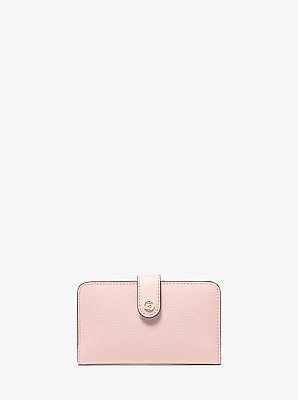 Jet Set Travel Medium Pebbled Leather Billfold Wallet
