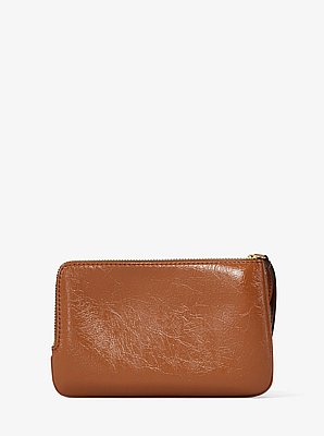 Jet Set Travel Small Crackled Wristlet