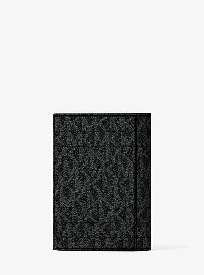Tarjetero Hudson tipo folio con logotipo exclusivo