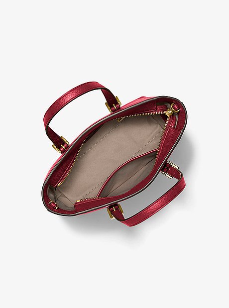Borsa a tracolla Quinn convertibile piccola in pelle martellata