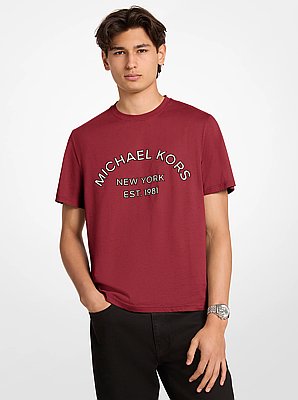 T-shirt en jersey de coton &agrave; logo graphique