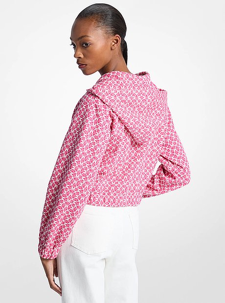 Graphic Logo Cotton Blend Jacket