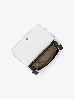 Claire Large Color-Block Leather Shoulder Bag