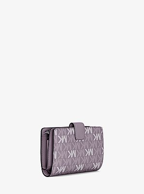 Jet Set Travel Medium Signature Logo Billfold Wallet