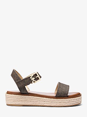 Richie Signature Logo Platform Espadrille Sandal