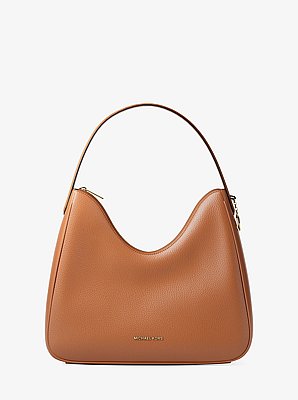Nayla Medium Pebbled Leather Shoulder Bag