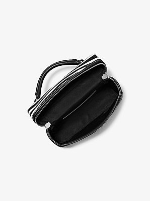 Borsa a tracolla Jana extra-small in pelle effetto cavallino zebrata