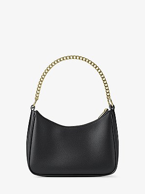 Jet Set Large Pebbled Leather Convertible Crossbody Bag