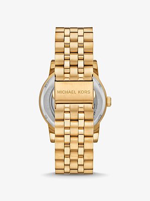 Reloj Hutton oversize en tono dorado