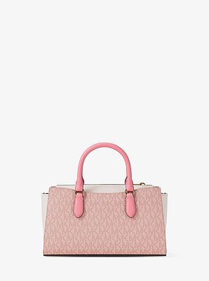 Arden Small Color-Block Signature Logo Messenger Bag