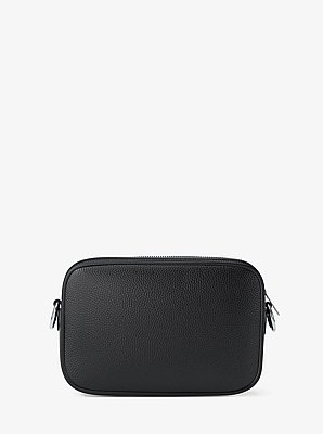 Jet Set Large Pebbled Leather Camera Crossbody Bag
