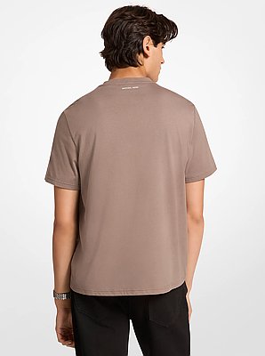 T-shirt en jersey de coton &agrave; logo graphique