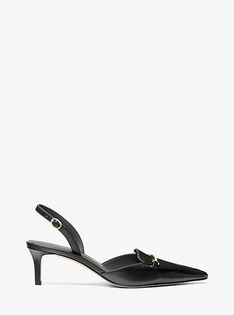 Lena Leather Slingback Pump