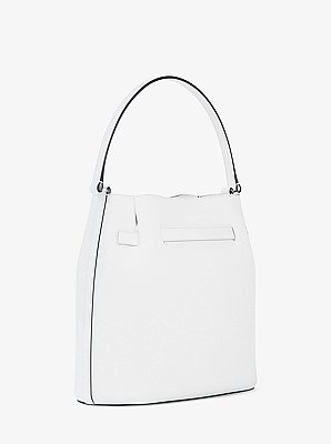 Carson Medium Pebbled Leather Convertible Bucket Crossbody Bag