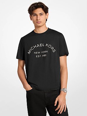 T-shirt en jersey de coton &agrave; logo graphique