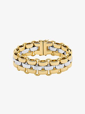 Two-Tone 3-Link Bracelet