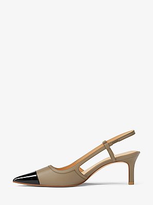 D&eacute;collet&eacute; Alora slingback in pelle