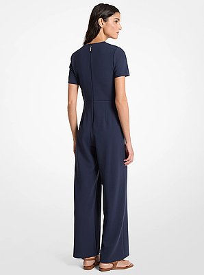 Studded Scuba Crepe Jumpsuit