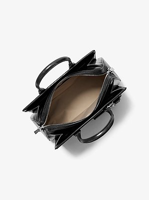 Laila Medium Leather Satchel with Card Case