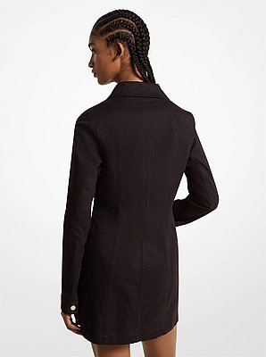 Stretch Organic Cotton Lace-Up Dress