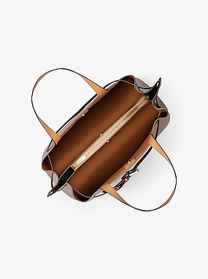 Emilia Medium Pebbled Leather Satchel