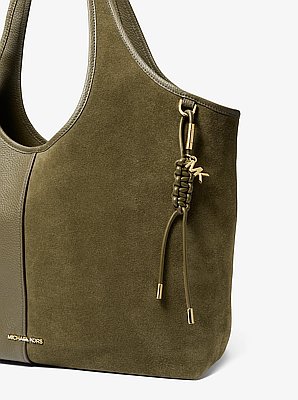 Gold-Tone and Braided Cord Bag Charm