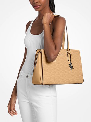 Bolso tote Laila mediano con logotipo exclusivo