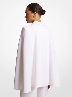 Double Crepe Sabl&eacute; Cape Blazer