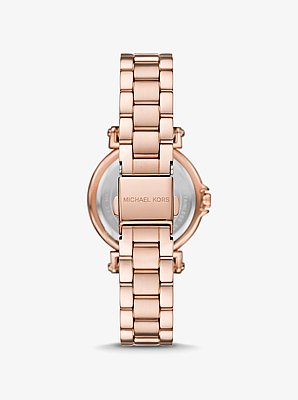 Mini Maren Pav&eacute; Rose Gold-Tone Watch