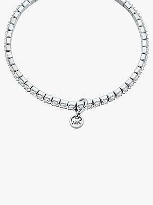 Pulsera de tenis el&aacute;stica con incrustaciones de pav&eacute;