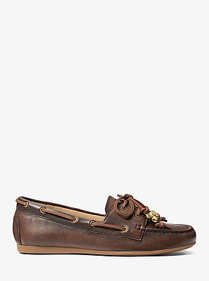 Fallon Burnished Leather Moccasin