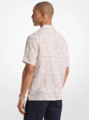 Floral Print Linen Shirt