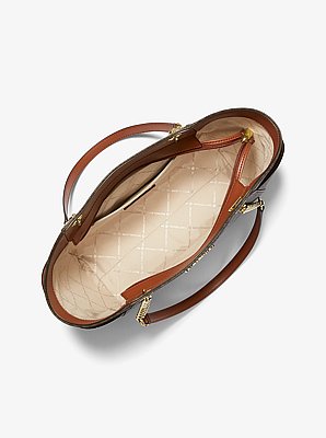 Bolso de hombro Jet Set grande con logotipo