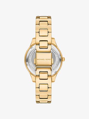 Liliane Pav&eacute; Gold-Tone Watch