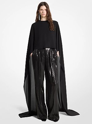 Silk Georgette Streamer Blouse